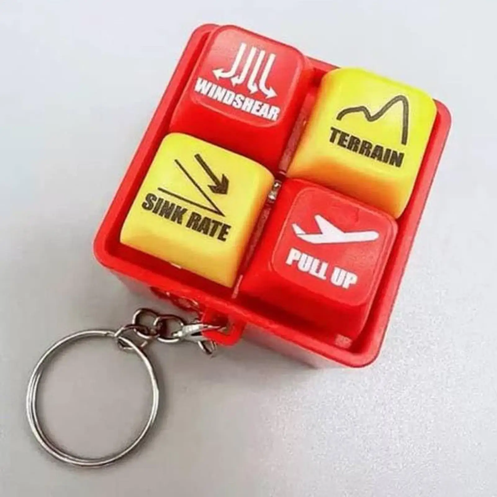 

Anti-Lost Key Finder Keychain Reusable Loud Alarm Key Chain Glowing Simulator With LED Whistle Women's Men's Gift