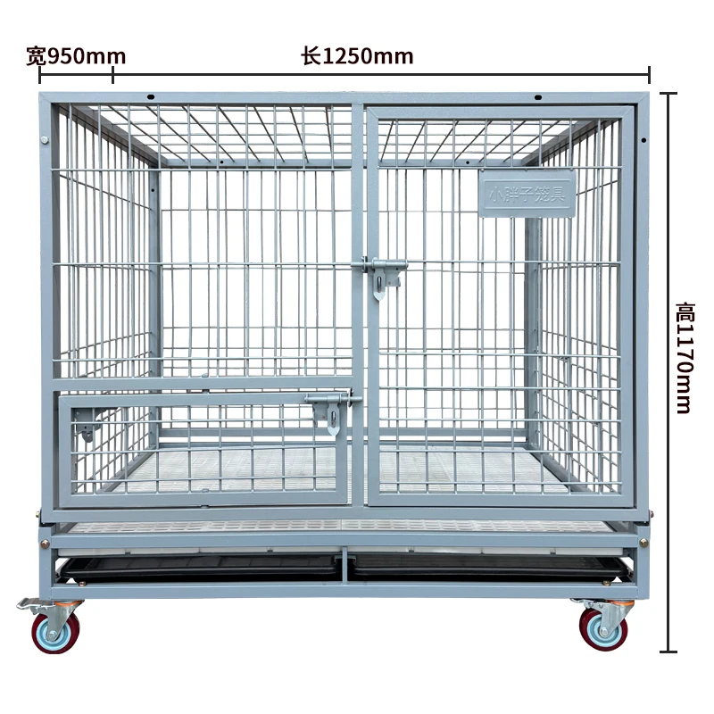 

Складная овальная клетка для собак из железных труб STLFPet Supplies, высококачественная, 48 дюймов, штабелируемая, транспортная, с колесами