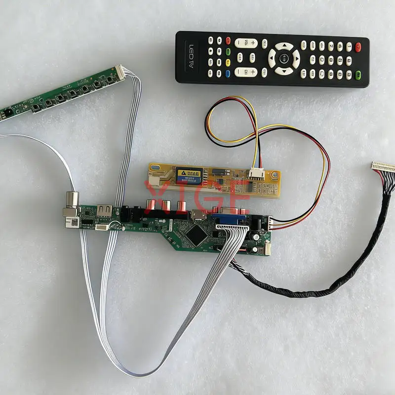 

Плата привода матричного контроллера подходит для N150P3 LQ150F1LH22 CLAA150PB0 N150P2 1CCFL LVDS 30-контактный 1400x1050 HDMI + VGA + AV + USB 1400*1050 Комплект