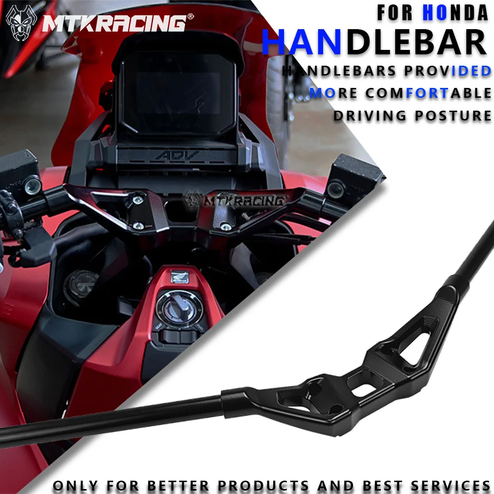 

MTKRACING Handlebar For HONDA FORZA 350 /ADV 350 2022-2025 Motorcycle Modified handlebars Mount Handle Bar Clip Ons Support