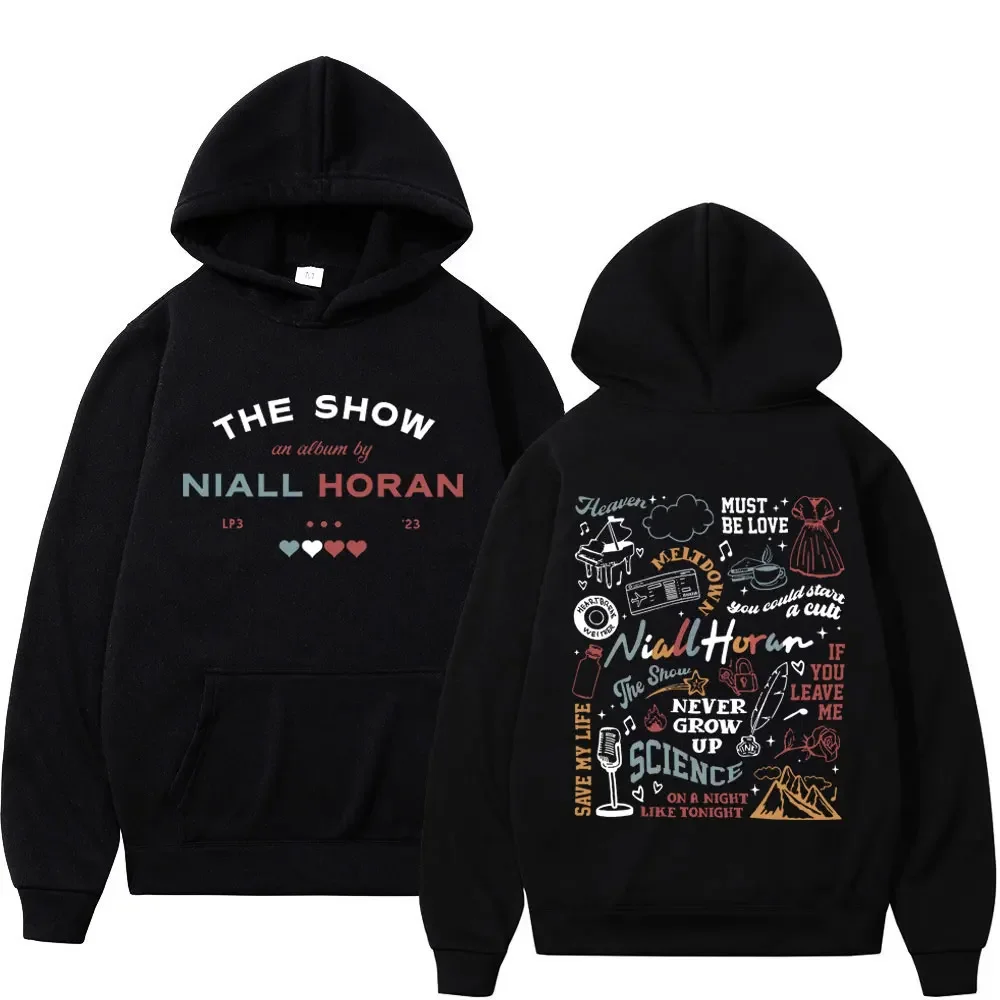 Singer Niall Horan The Show Album Track List Print Hoodie Men's Women's Fashion Y2k Style Sweatshirts Harajuku Hip Hop Pullovers