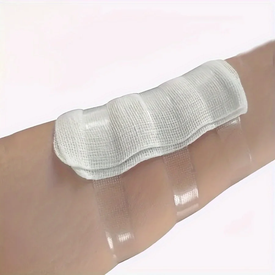 4.5M/roll Breathable Grid Transparent Tape Curved Healing Patches Wound Strips Medical PE Dressing Adhesive Plasters Bandages