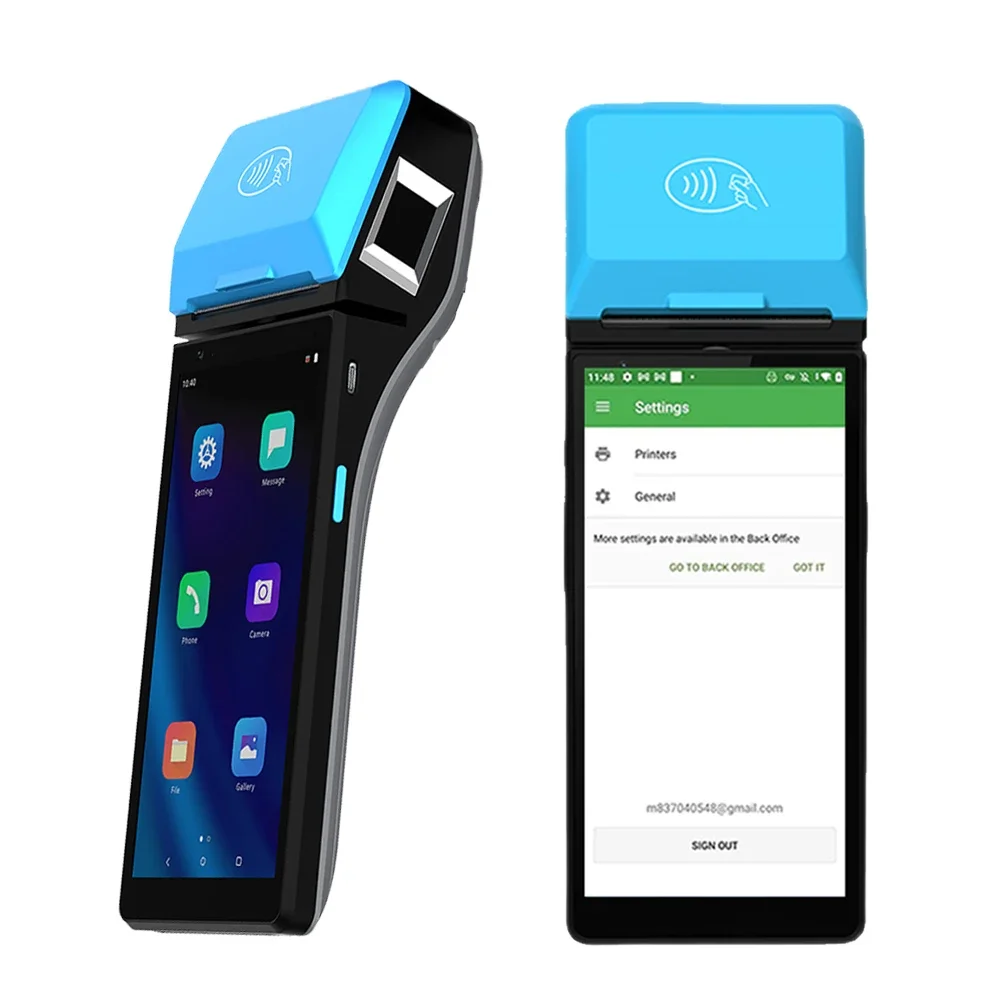 6.0 Inch Android 11 4G/3G/2G WIFI Bluetooth Handheld Mobile Biometric POS Terminal with Sim Card Slot Z500