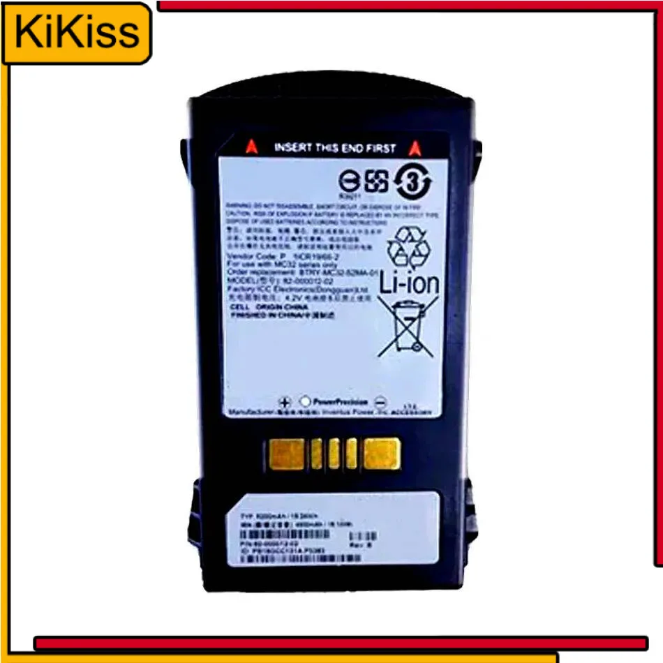 

Barcode Scanning Device Battery 82-000012-02 5200mAh For Symbol MC32 MC32N0 MC32N0-S MC32N0-G Barcode Scanner Btry-MC32-52MA-01