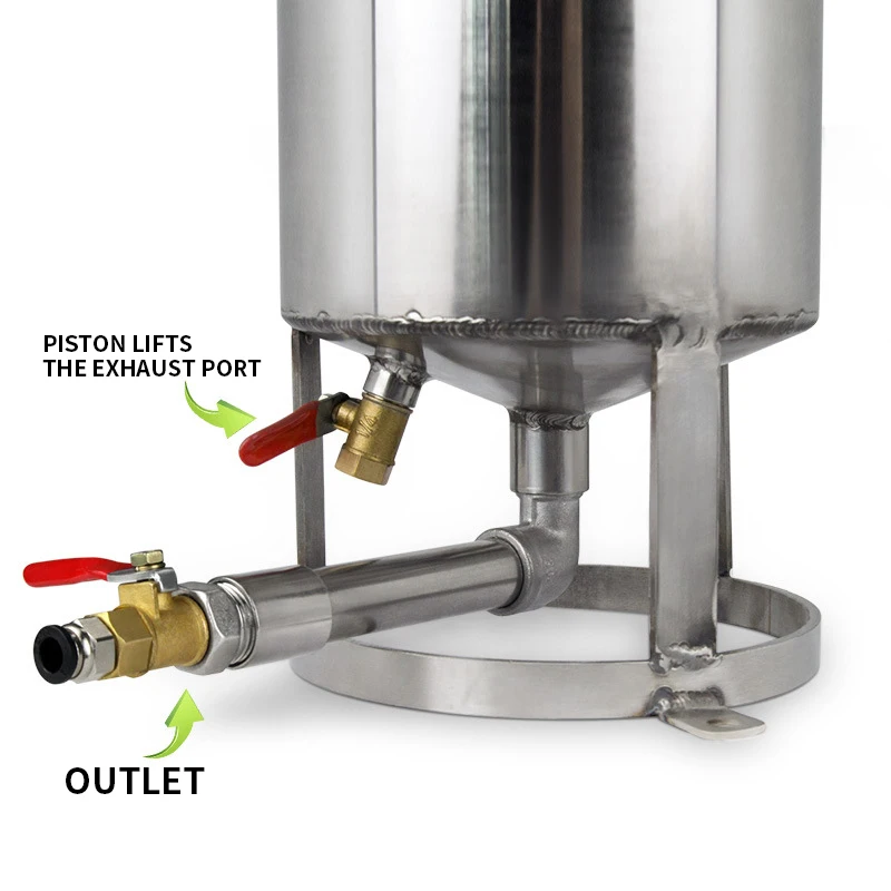 Stainless steel cylinder piston 1L/2L piston Glue Butter pressure barrel