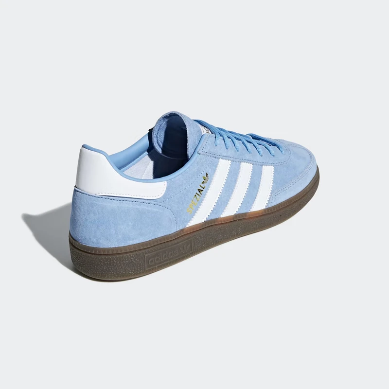 Adidas Origins Handball Spzl Non slip Low cut Board Shoes Men\'s and Women\'s Same Style White Blue