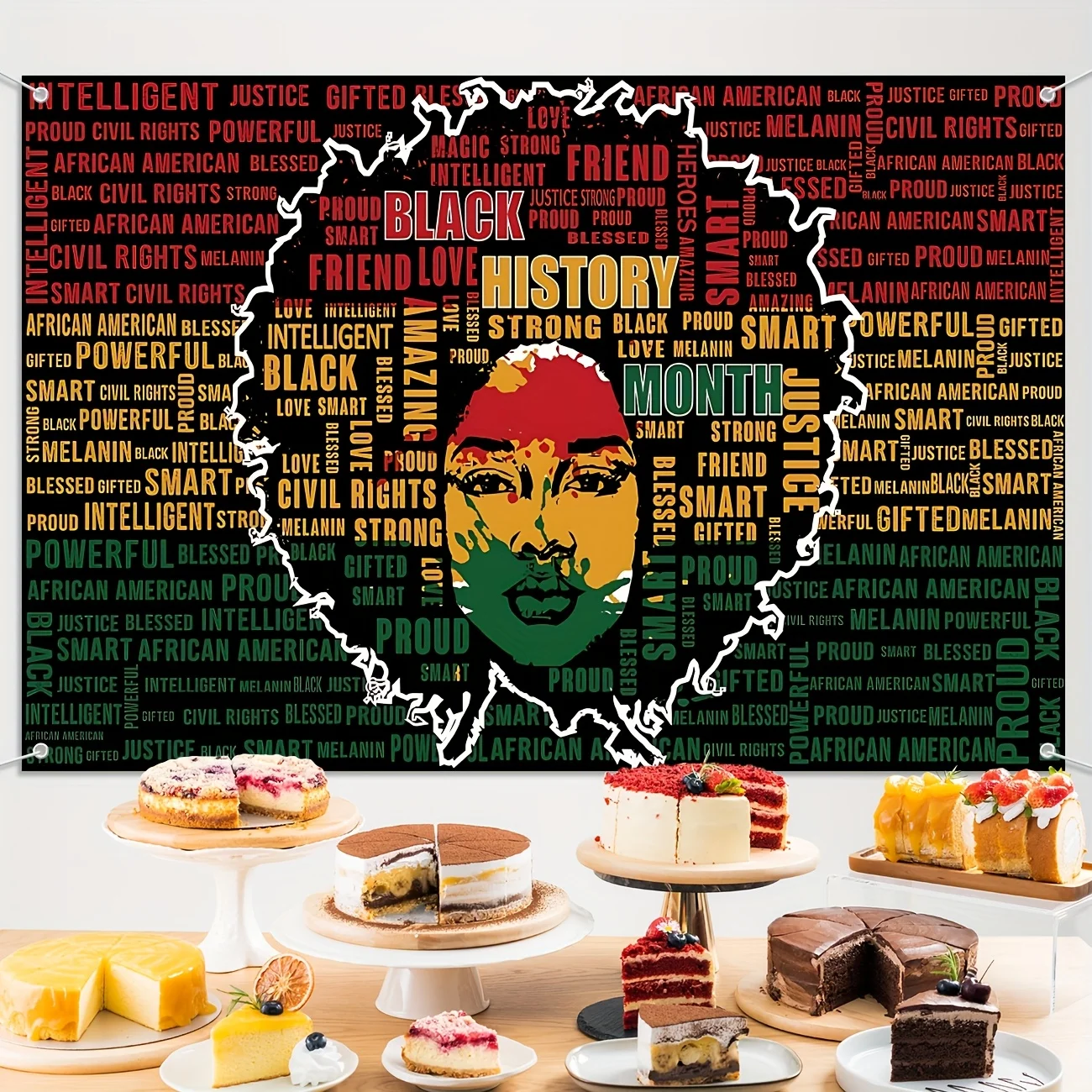 Sfondo del mese della storia nera per la fotografia Banner del mese della storia nera Pan Decorazioni del mese della storia nera afroamericana