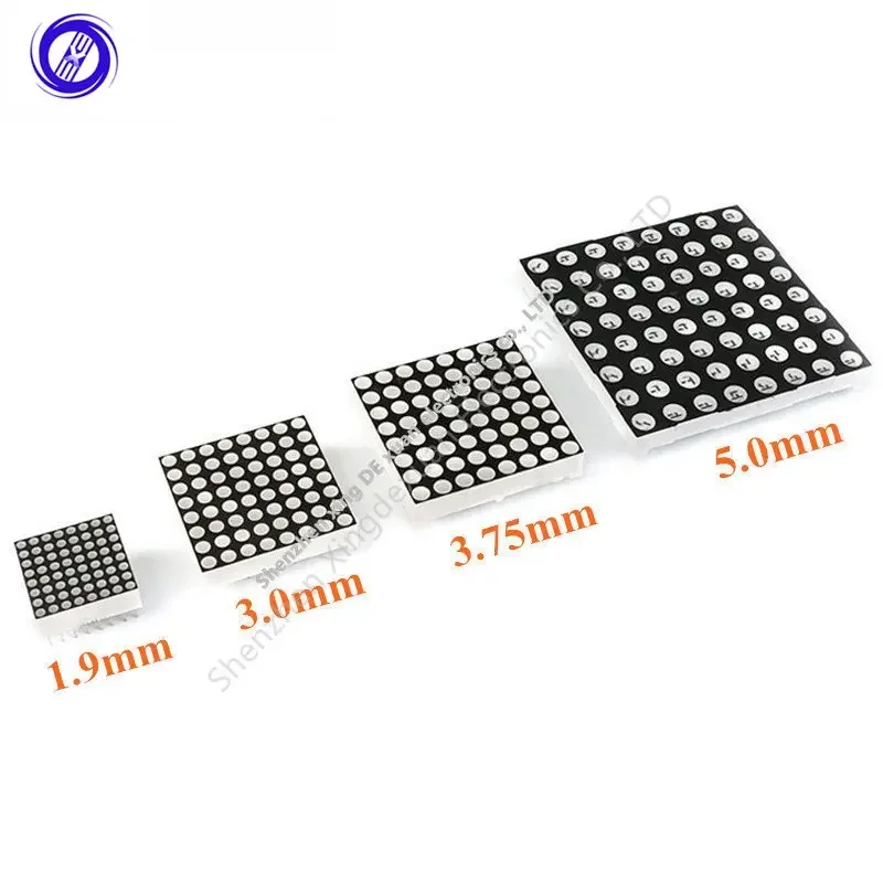 8x8 8*8 نقطة مصفوفة Led شعرية الأحمر وحدة عرض أنبوب رقمي شاشة الأنود المشتركة Diy بها بنفسك 1.9 مللي متر 3 مللي متر 3.75 مللي متر 5 مللي متر