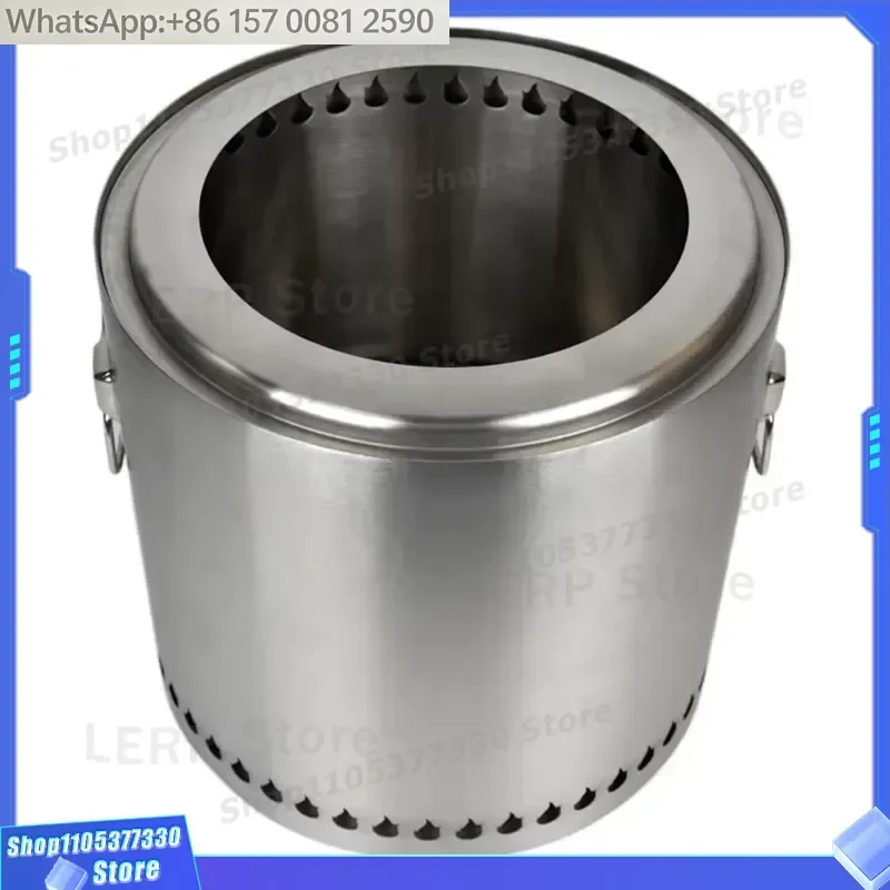 Large Outdoor Stainless Steel Smokeless Wood Stove for Garden Camping Bonfire Fabrication Services Product