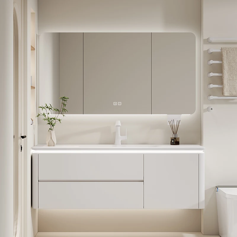 

Drawers Simple Cupboard Organizer Toilet Bathroom Modern Quality Bathroom Cabinet Storage White Sink Vestidores Trendy Furniture