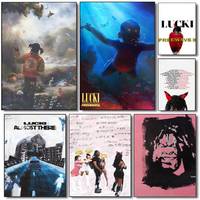 Lucki Rapper Poster HD art sticky wall waterproof home living room bedroom bar aesthetic decoration