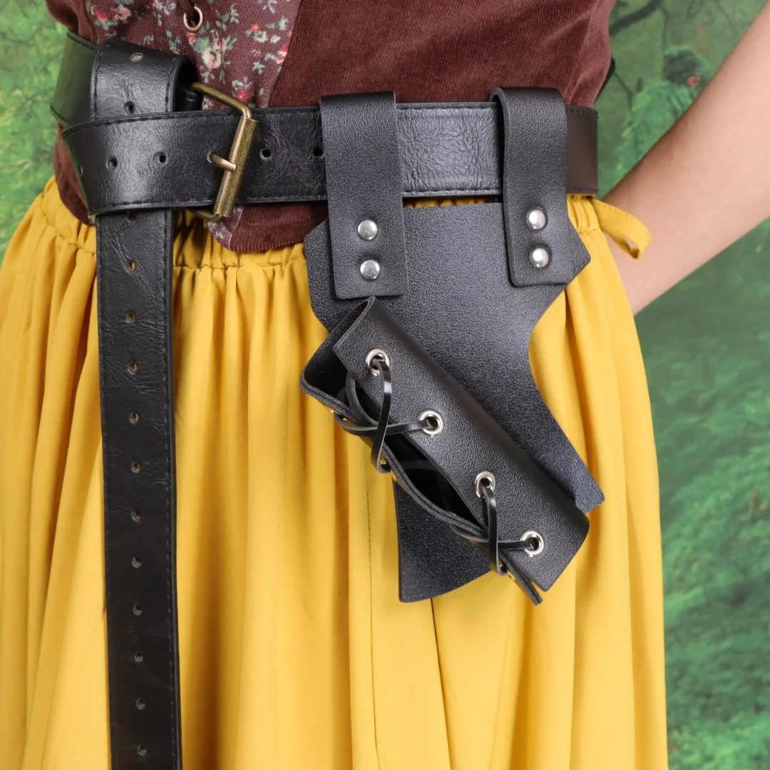Medieval Knight Waist Scabbard Belt Sword Sheath for Cosplay Stage Cutlass Dagger Party Fencing Katana Costume Accessory
