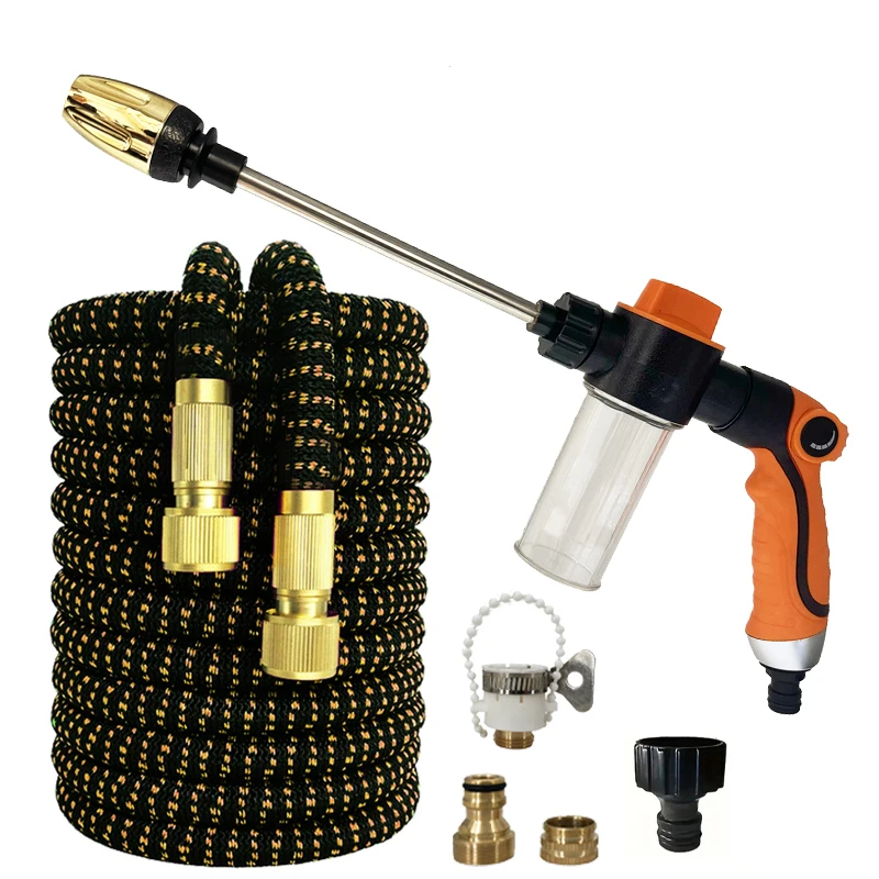 

Expandable Magic Hose High-Pressure Car Wash Cleaning Water Gun Home Garden Watering Water Pipes Gardening car Wash Supplies ﻿