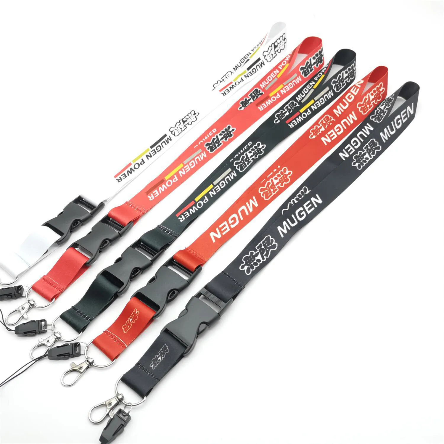 Car Keychain Lanyard Long Key Ring Chain JDM Culture Keyring For MUGEN Auto Accessories Gift for Husband or Friend