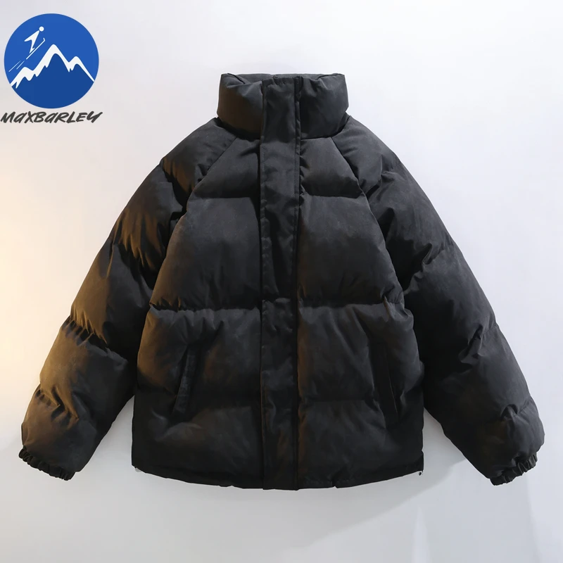 

Мужская теплая стеганая куртка, утолщенная стеганая куртка в корейском стиле, морозостойкая стеганая куртка, повседневная легкая зимняя парка с воротником-стойкой для кемпинга