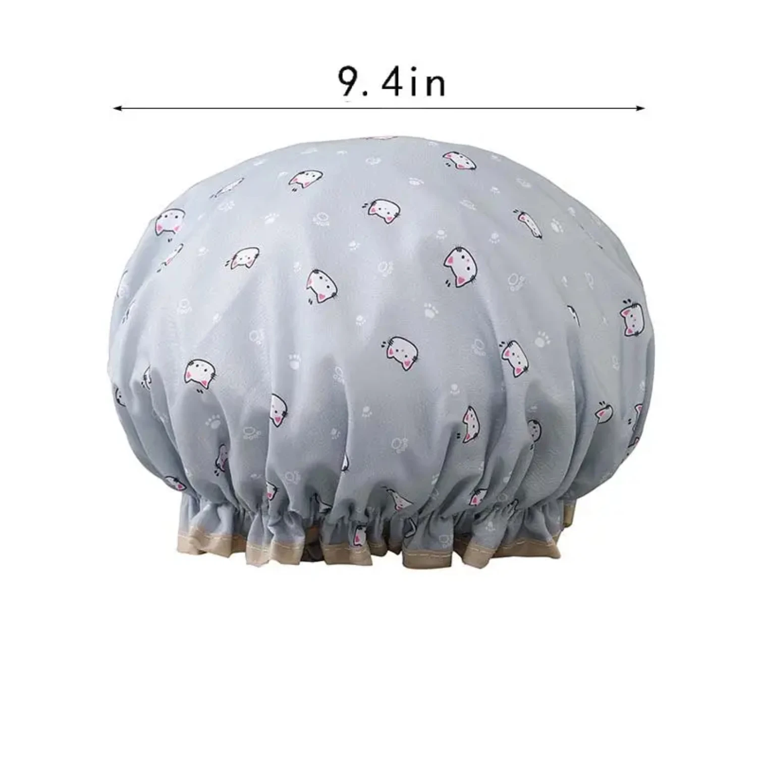 Luxurious Waterproof Double Layer Bath Mat Hair Cover Shower Cap for Women - Ultimate Bathroom Accessory