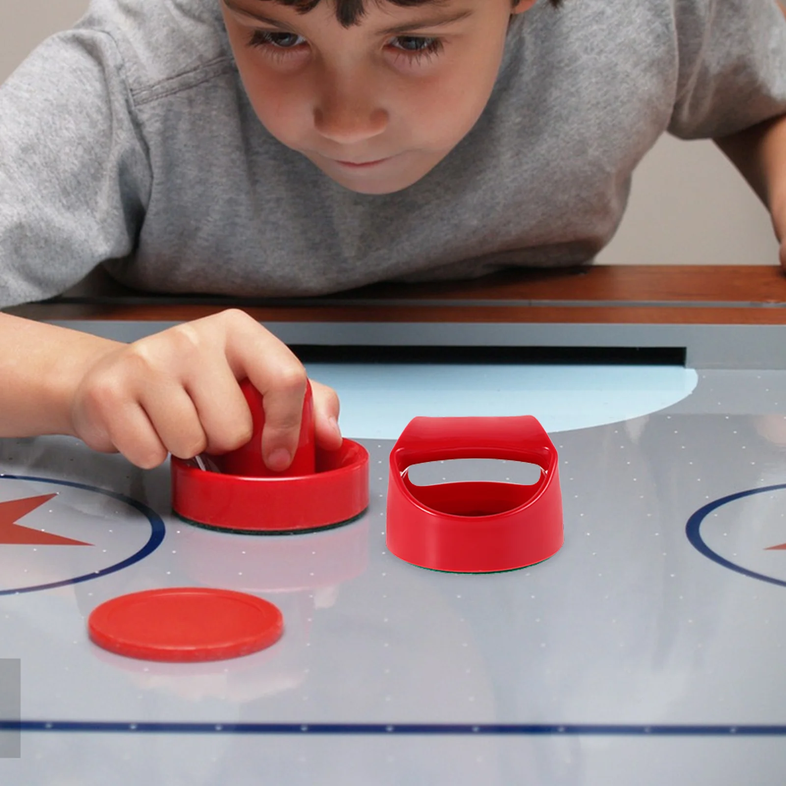 

Ergonomic Air Hockey Strikers Durable Design Easy to Use for All Ages Air Hockey Game Table Paddles Accessories
