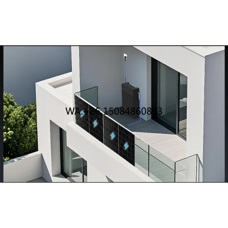 2400w Germany Approved Balcony Solar System Anti Feedback Device CE TUV Easy Install  Balcony solar power generation