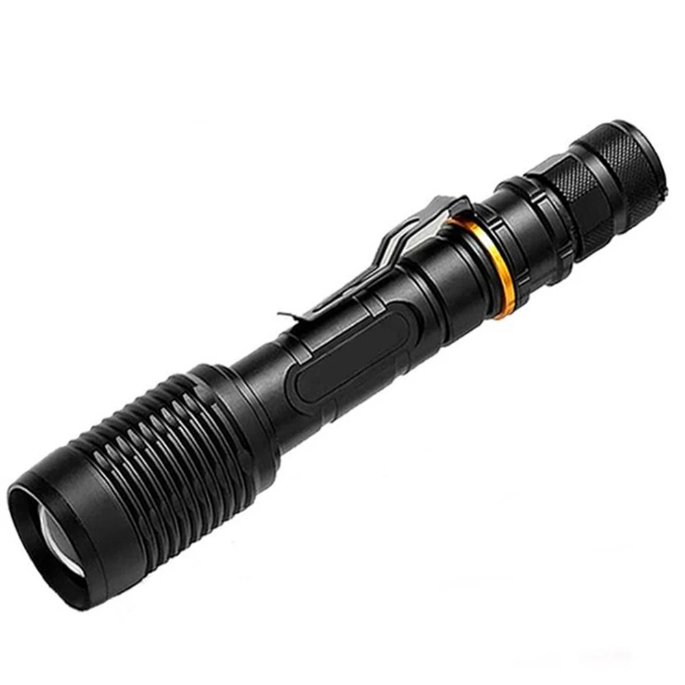 Super Bright LED Flashlight Zoomable Camping Headlight 5 Modes Tactical Torch 18650 Rechargeable Outdoor Hiking Flash Light