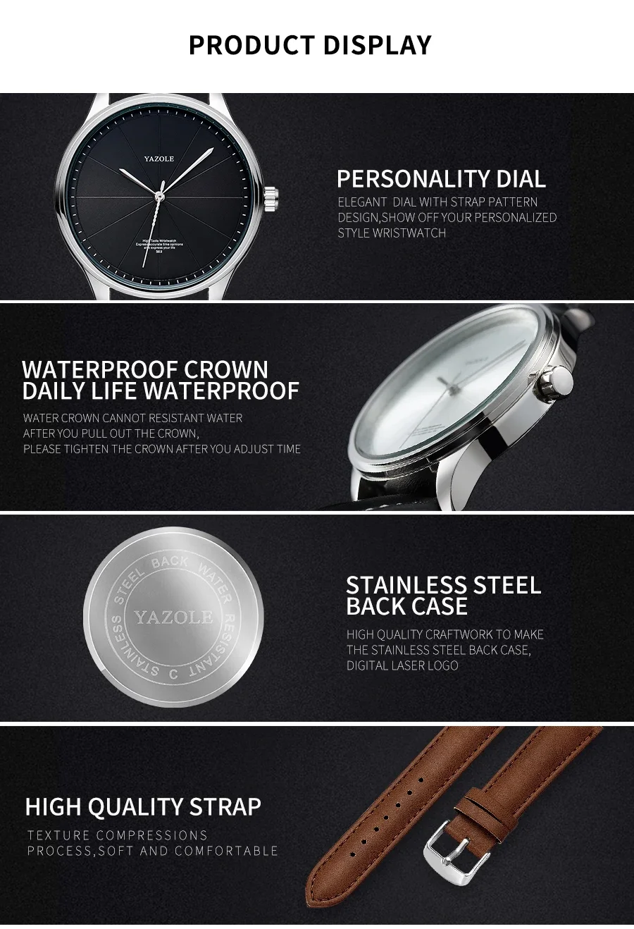 メンズビジネススタイル腕時計 トップブランド 高級メタルケース アナログクォーツ メンズ腕時計 カジュアルレザーベルト ファッションメンズウォッチ ギフト