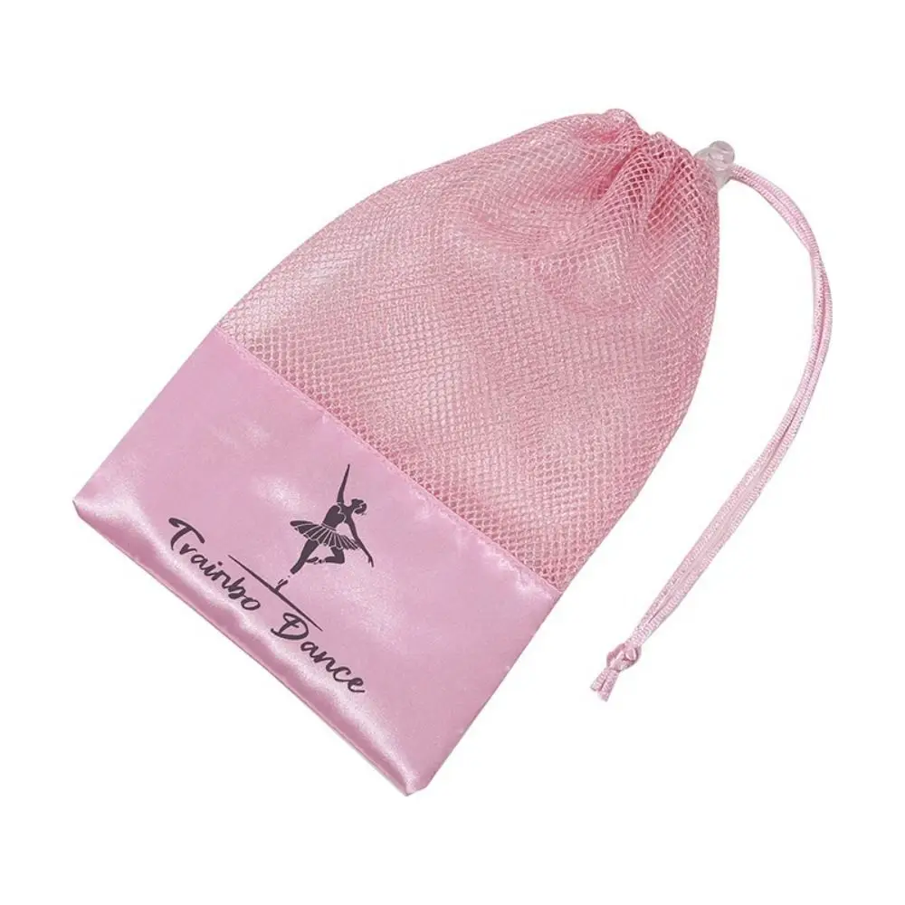 Practical Portable Dance Shoes Storage Pouch Mesh Breathable Dance Shoes Handbag Drawstring Ballet Organizer Bags Girls