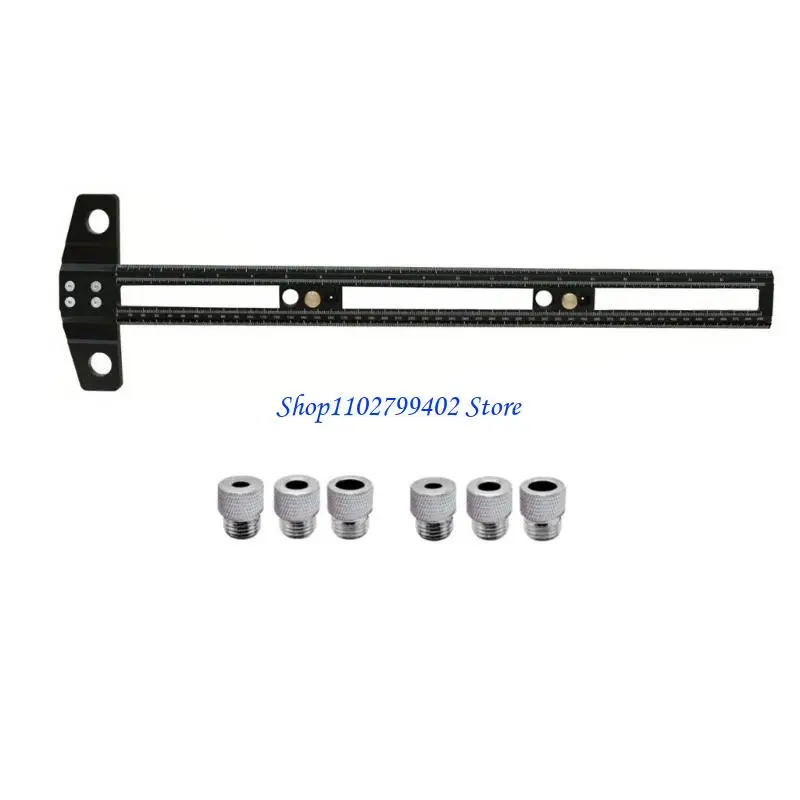 مسطرة T مربعة مطلية باللون الأسود أو الأحمر 547F لتحديد المواقع مسطرة للتخطيطات الدقيقة في مشاريع البناء والحرف #2