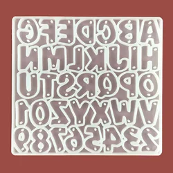 DIY Uppercase Letter Silicone Mold Capital Letter with hole Mold for UV Resin Alphabet A To Z Mold Epoxy Resin Art Supplies