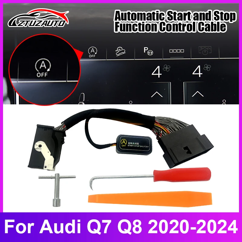 For AUDI Q7 Q8 2020-2024 Car Automatic Stop Start Engine System Off Close Control Sensor Plug Smart Stop Cancel  Auto Accessorie