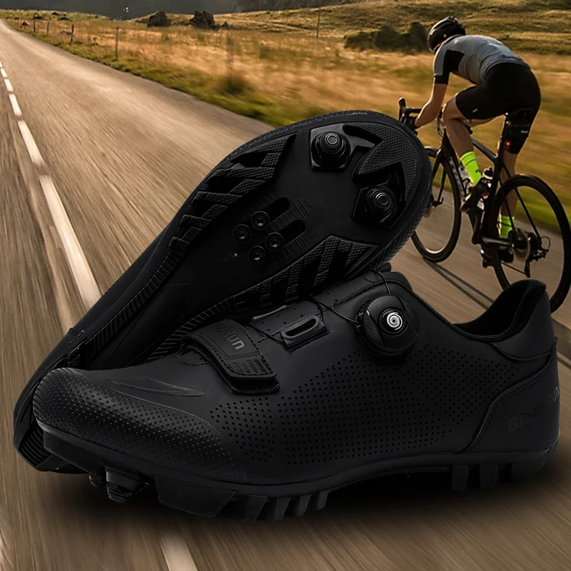 Fahrradschuhe Fahrrad Sneakers Cleat rutschfeste Herren Mountainbike Schuhe Fahrradschuhe Speed Shoes – Detail 4