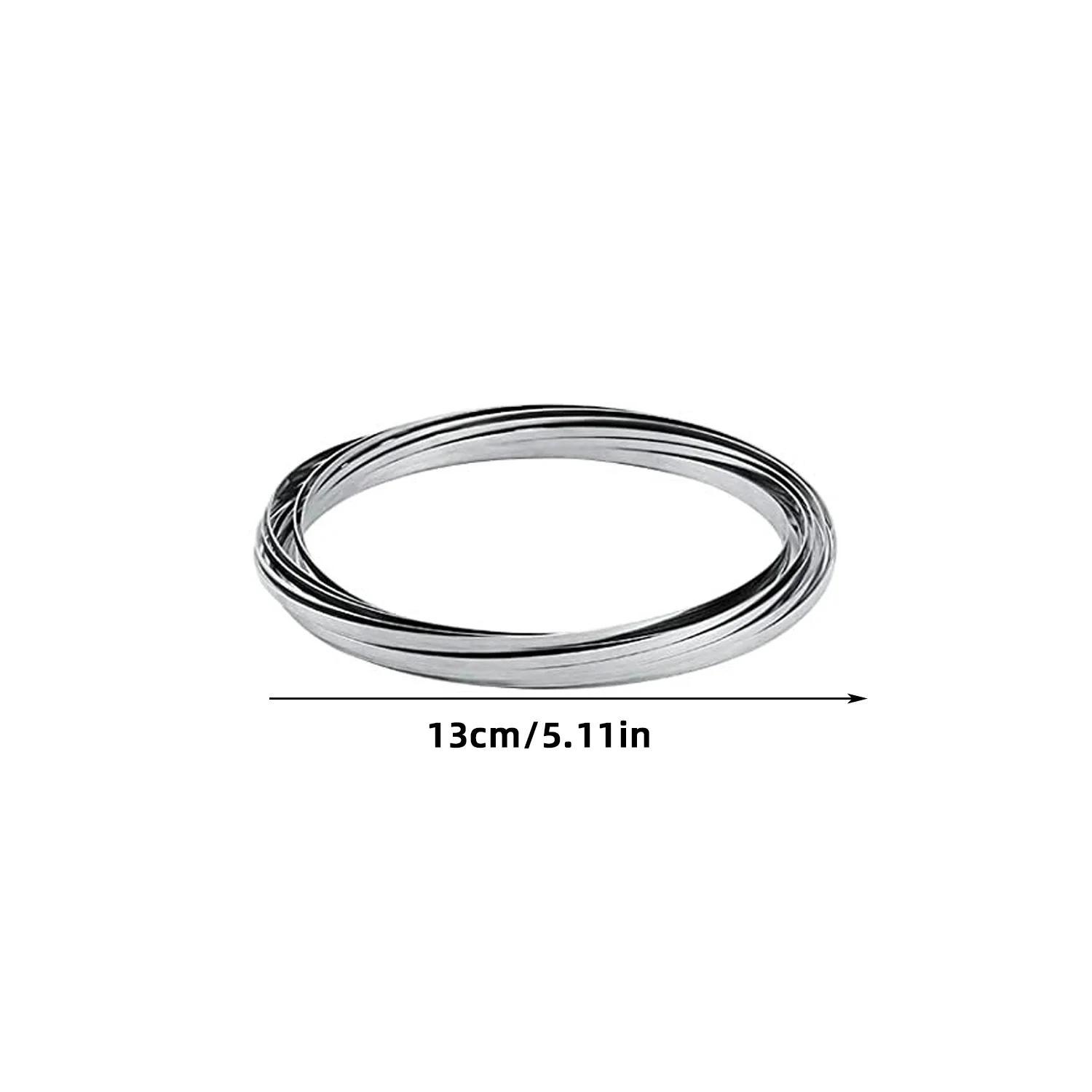 New and Unique Creative Toy Magic Bracelet Stainless Steel Pressure Reducing Toy Deformation Rotating Spring Colorful Steel Ring