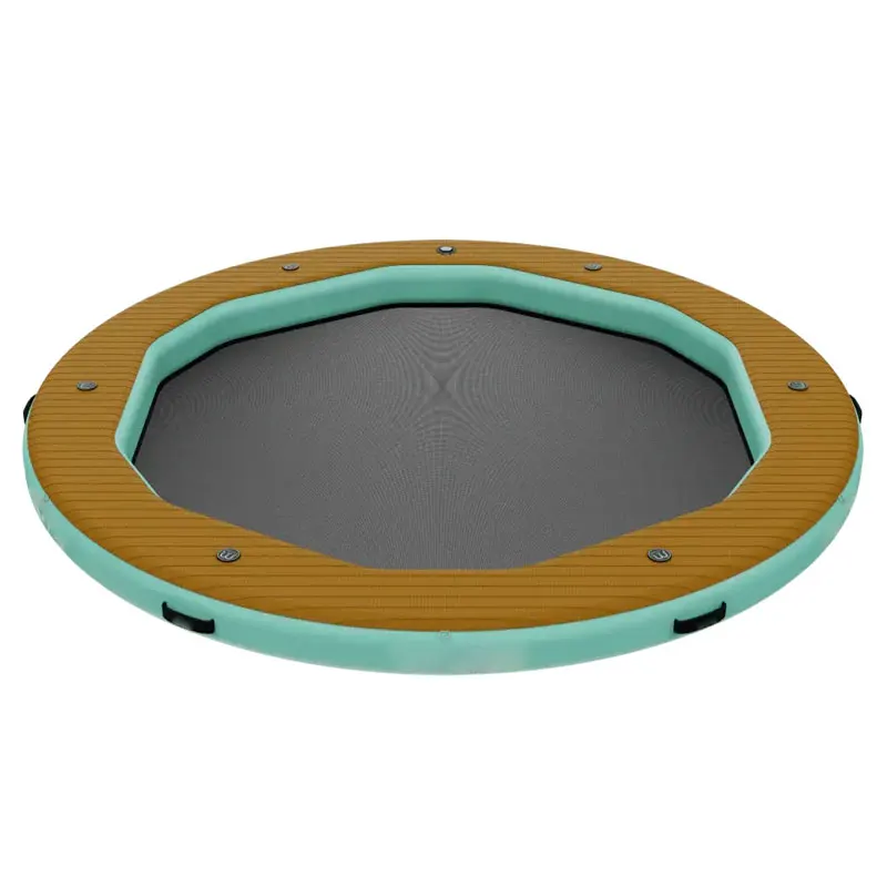 

OEM ODM CUSTOM 8-футовый круглый гамак с сетчатым центром, надувной водный гамак, плавающий для водных развлечений