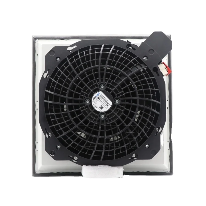 K2E200-AH20-05 200MM 230VAC 70W Axial Cooling Fan Square Filter Fans For Rittal Cabinet