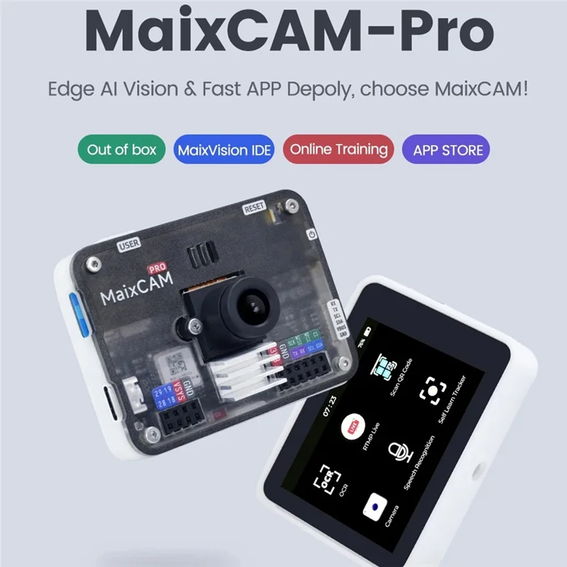 Y22A-Maixcam Pro RISC-V AI Development Board NPU Vision Camera Lmage Processing Audio Yolo Contest Camera