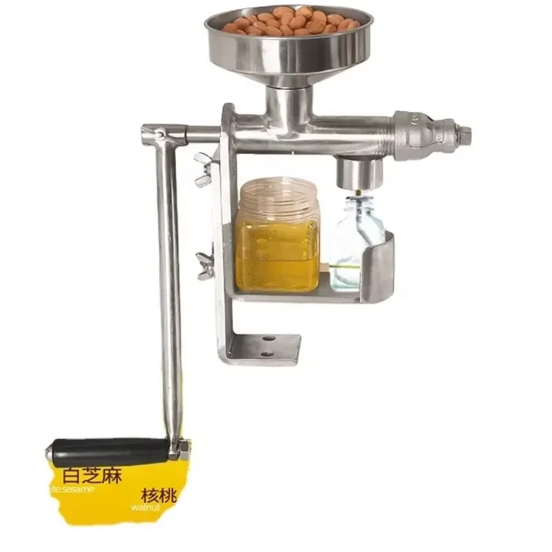 Mini Manual Stainless Steel Household Peanut Oil Olive Oil Press Machine
