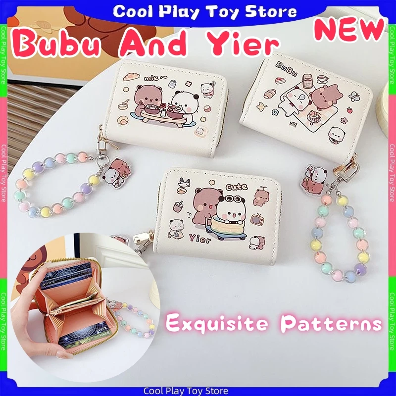 2025 Yeni Orijinal Bubu Ve Yier Karikatür bozuk para cüzdanı Sevimli Panda Bubu Ve Dudu Kawaii Ins Cüzdan saklama çantası Doğum Günü Hediyesi