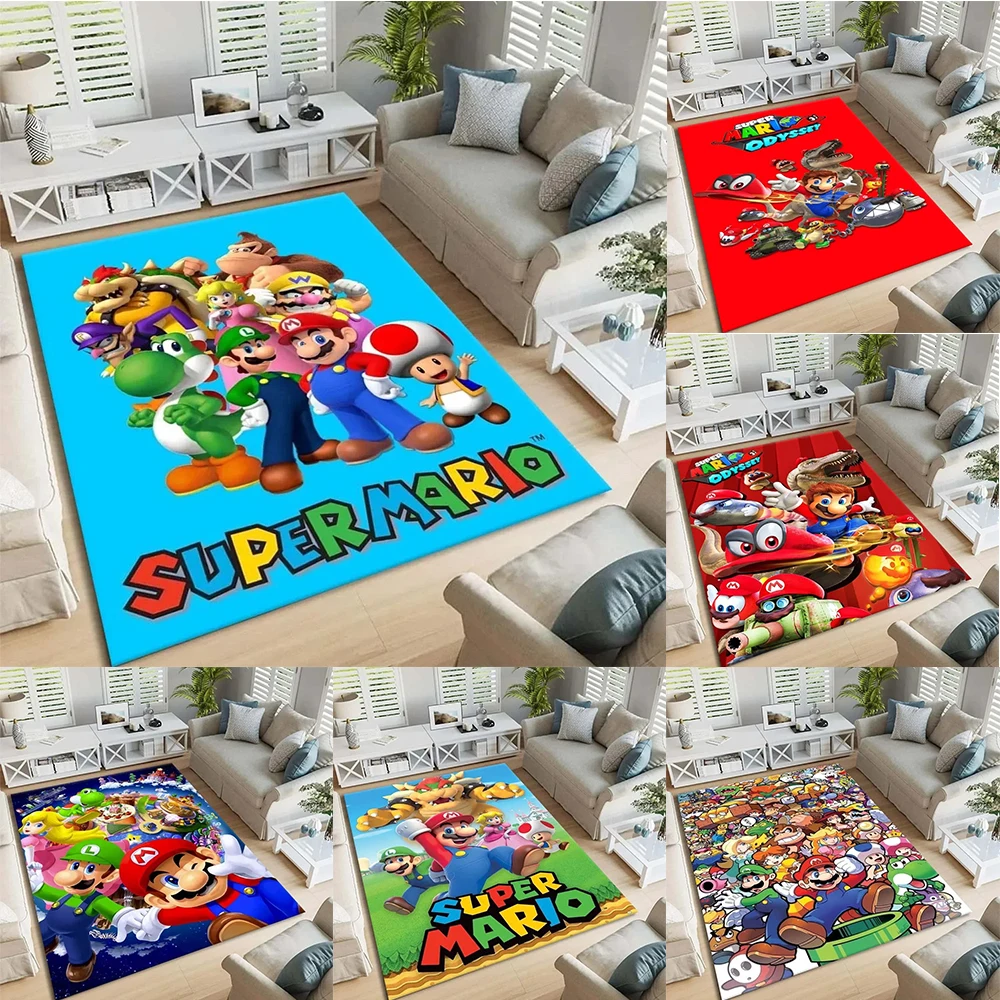 MINISO Super Mario Print Area Kids Carpets for Home Living Room The Baby Room Child Rug Bedroom Sofa Doormat Floor Mats