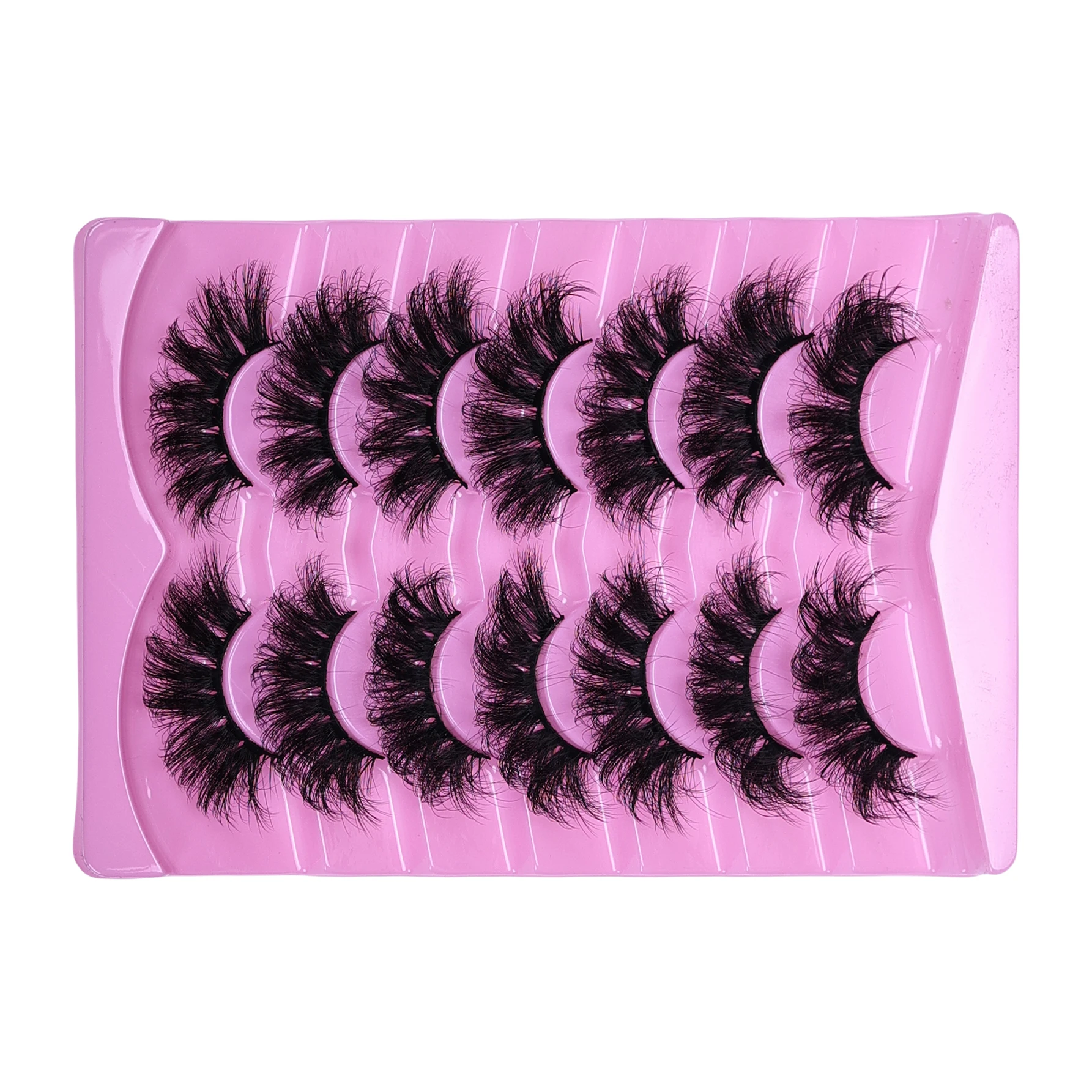 7 أزواج من الرموش الصناعية الرقيقة والسميكة تبدو رموش صناعية ممتدة مناسبة للمكياج اليومي والعطلات #5