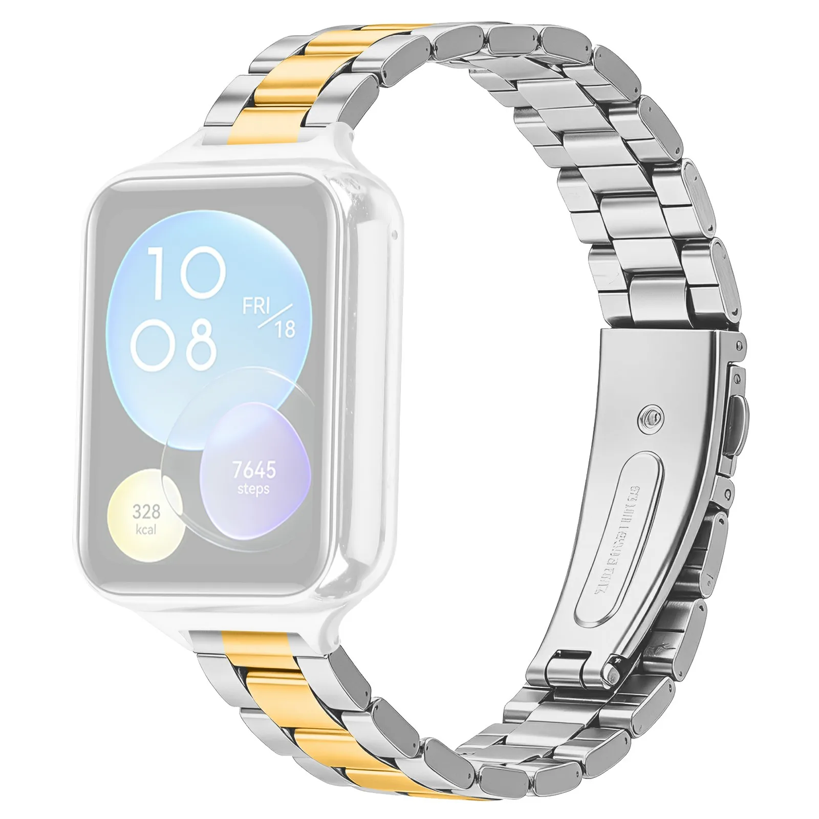 Metal Watch Strap for Xiaomi Smart Band 10 Pro / 9 Pro / 8 Pro / Redmi Watch 6 / 5 / 4 Three-bead Stainless Steel Bracelet with