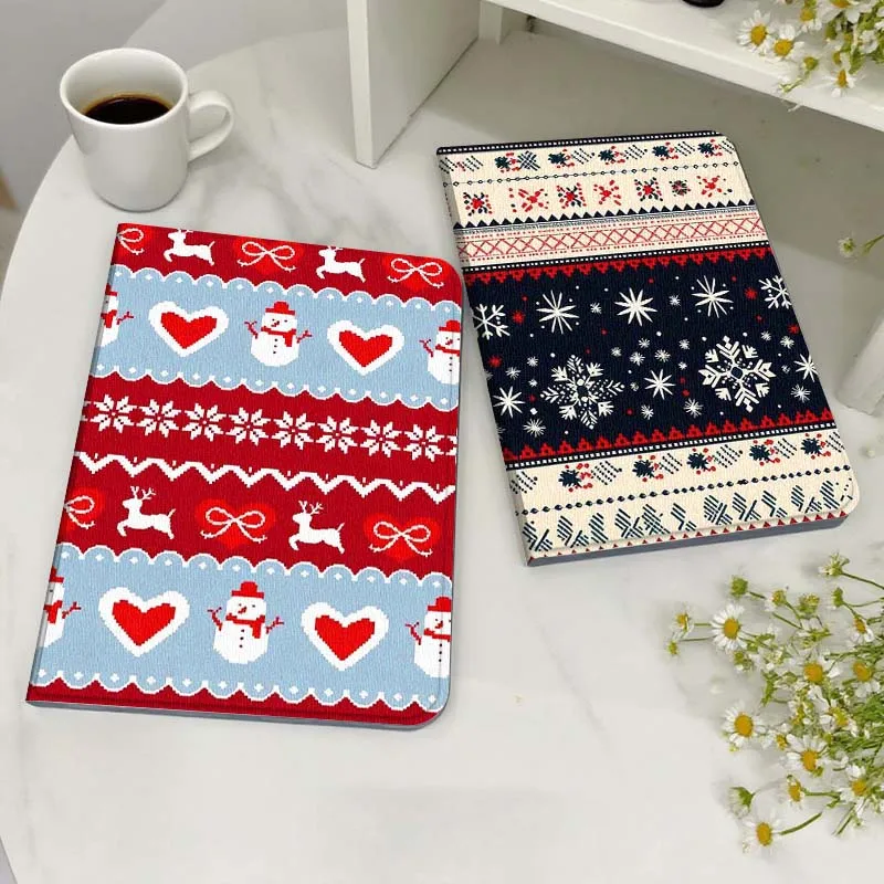 

Christmas Retro Pattern Case For Huawei MediaPad MatePad M5 M6 11 12 X SE T10 T10s 2 C5e T5 Pro Lite Air 11.5 Inch Tablet