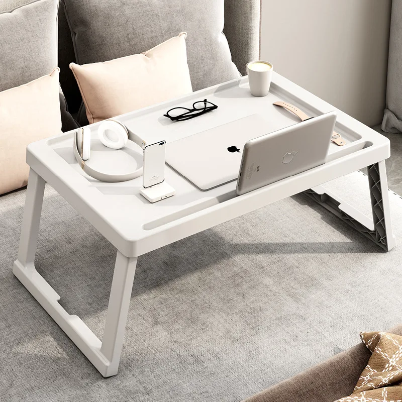 Folding bed table, bedroom small desk, office desk, no-installation study table
