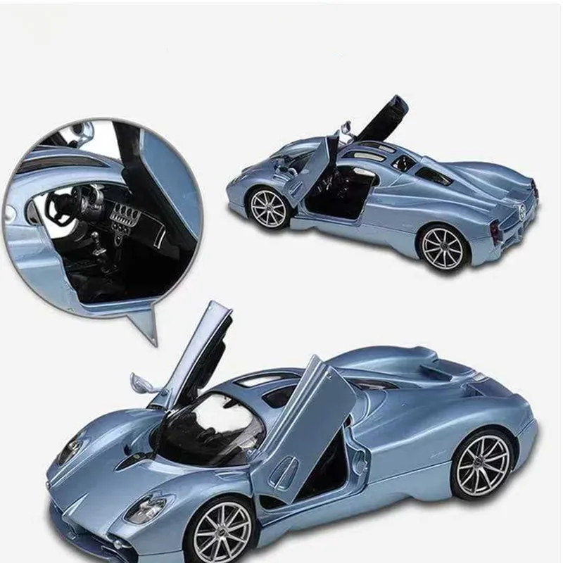 New 1/24 Pagani Paganiutopia Simulation Alloy Car Model Scene Shooting Toys Decorations Desktop Ornaments Birthday Gifts