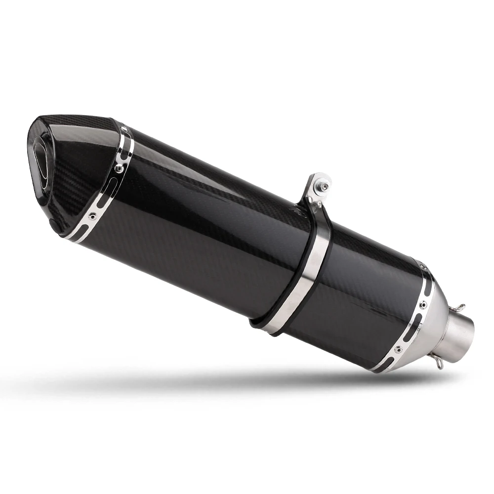 

Inlet 51mm Universal Motorcycle Exhaust 570 mm Muffler Pipe Muffler DB Killer for TMAX XMAX FORZA750 TL500 TMAX