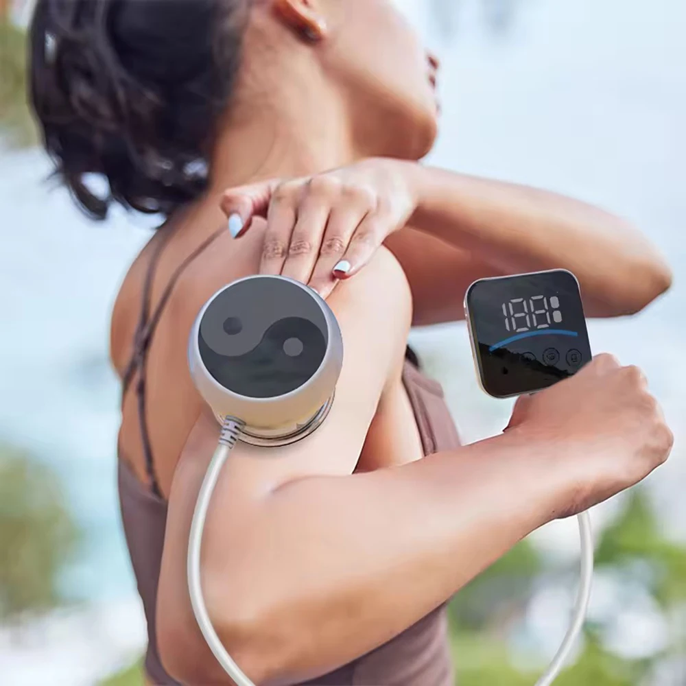 

New Electric Cupping Smart Vacuum Cupping Visual Remote Control with Cable Can Puller Self-Controlled Cupping Instrument Massage