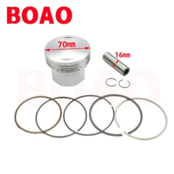 70mm Big Bore Piston Ring Kit Cylinder Piston Set For CG250 TO 300 CG300 16mm Pin