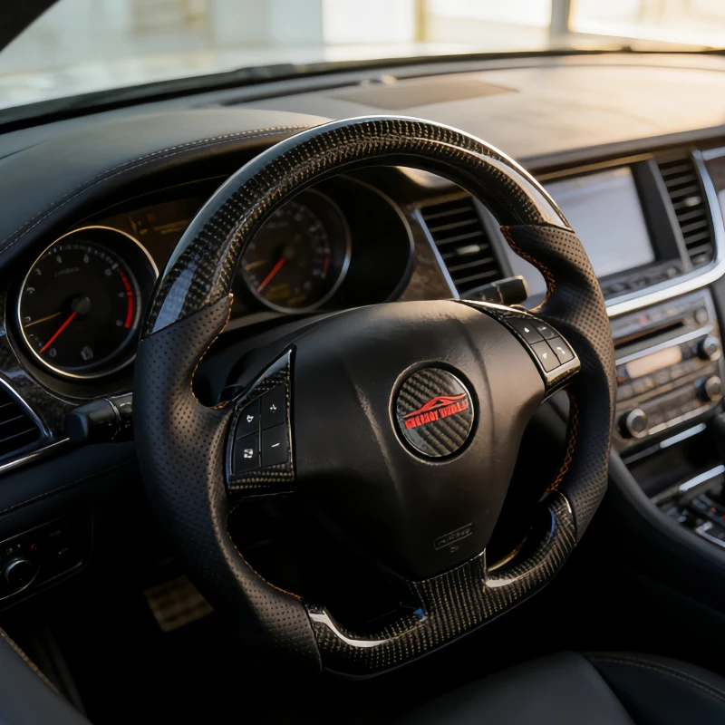 

Изготовленное на заказ спортивное гоночное рулевое колесо Abarth из углеродного волокна, изготовленное из натуральной кожи подходит для Fiat 500 Ducato и