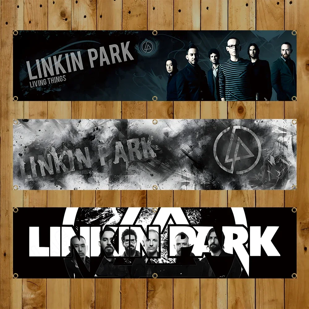60x240cm L-Linkinpark Rock Banner Music Flag Polyester Digital Printing park Banner For Decoration
