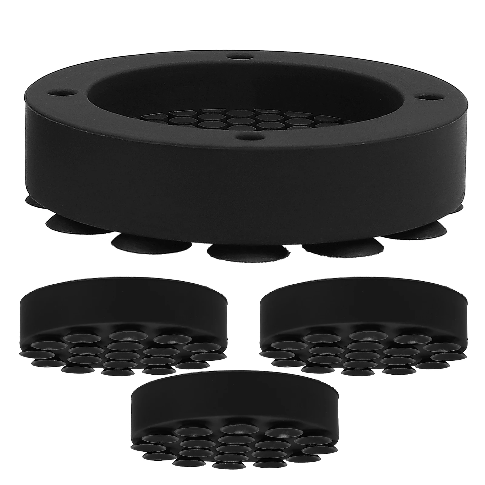 

4pcs Black Washing Machine Pads Anti Vibration Stabilizer Feet Nonskid Shockproof Pedestal for Home Furniture Mat
