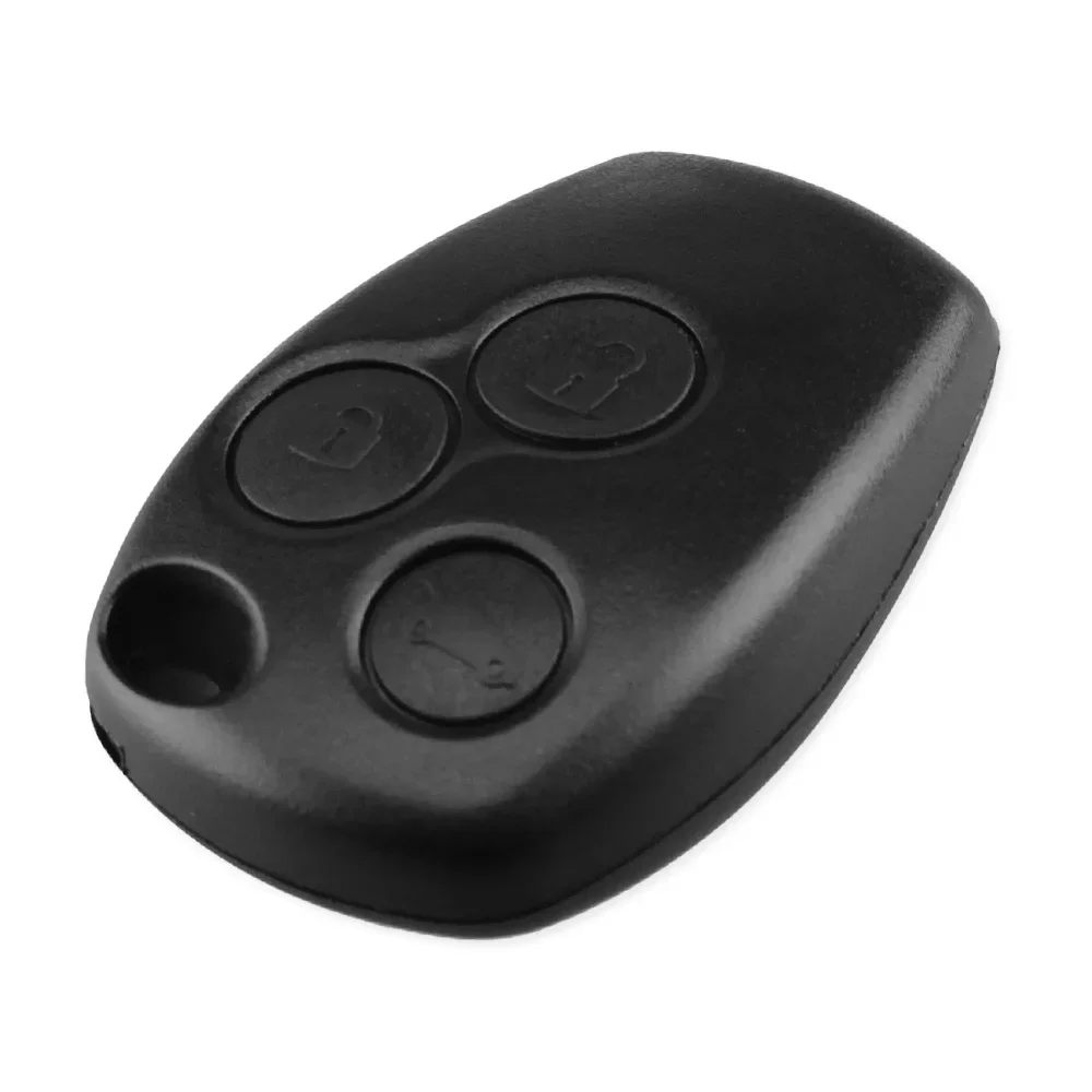 KEYYOU Without Blade Remote Key Shell for Renault Logan Sandero Clio Fluence Vivaro Master Traffic 3 Buttons Car Alarm Key Case