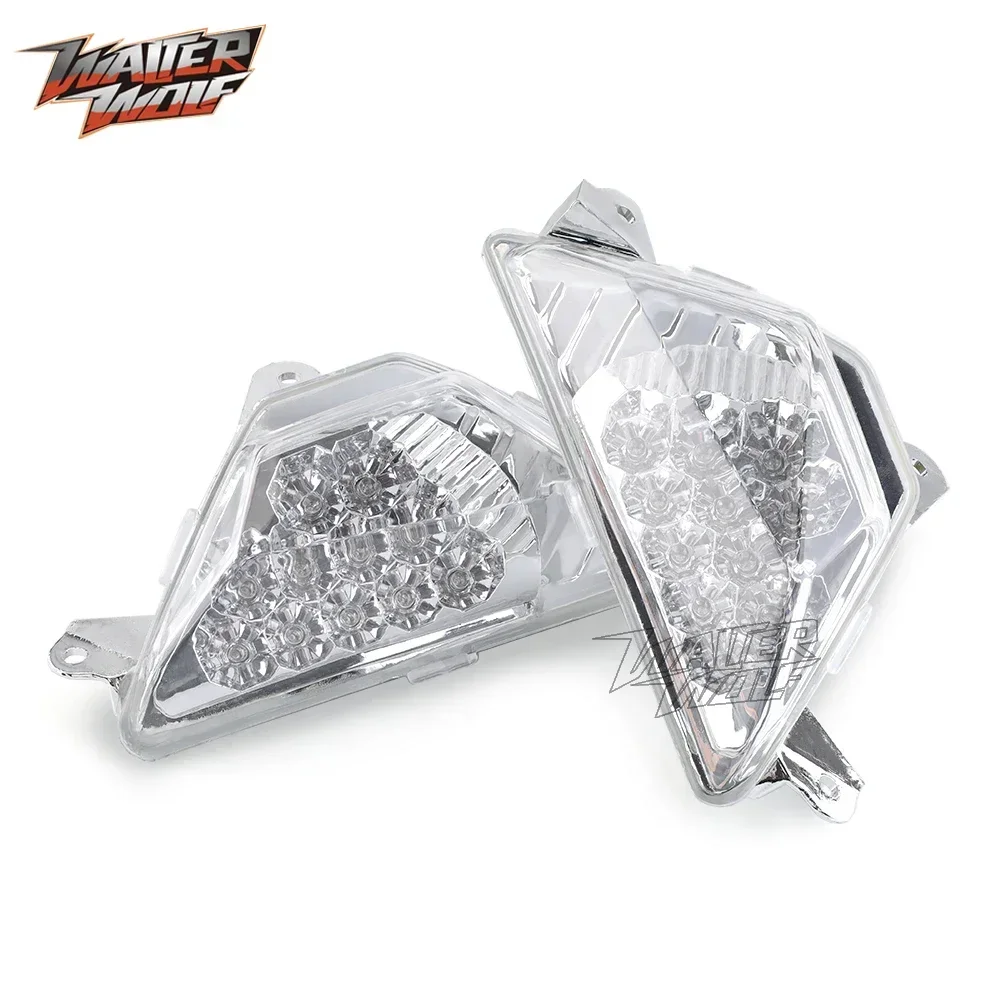 Front LED Turn Signal Indicator Lamp For KAWASAKI ZX6R Z1000SX NINJA 250 400 650 300 1000 ZX25R ZX-4R Motorcycle Light Flasher