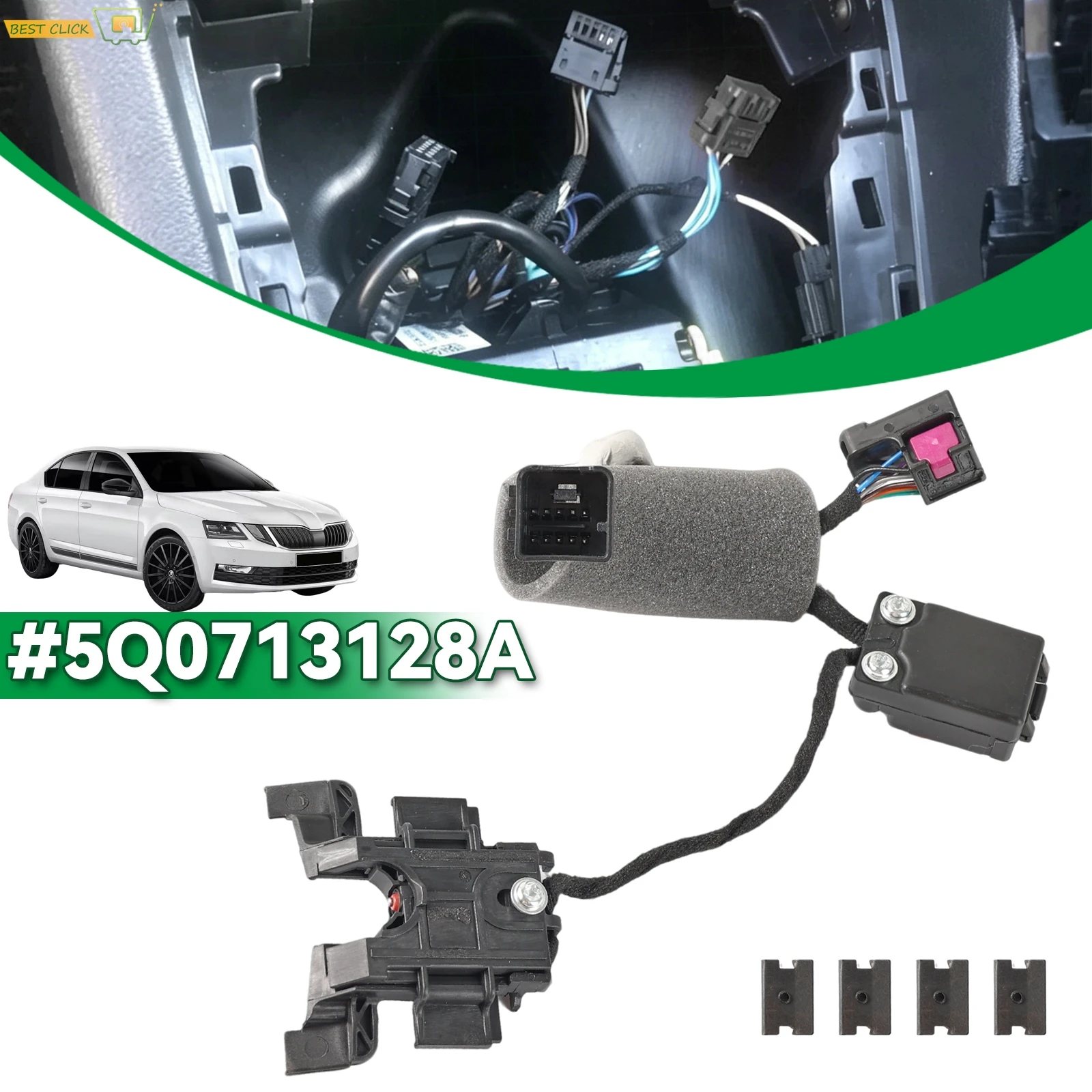 

For Volkswagen Beetle Golf MK7 GTI R32 Skoda Octavia Gearbox Shifter Position Sensor Micro Switch 5Q0713128A Replacement
